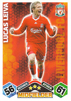 Lucas Leiva Liverpool 2009/10 Topps Match Attax #191